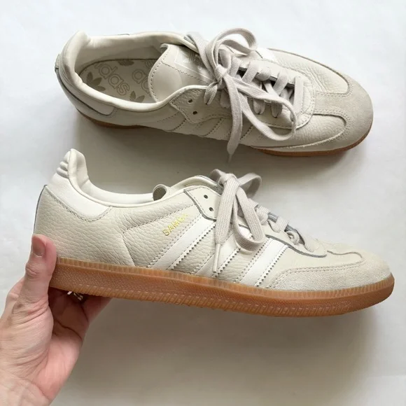adidas Samba OG Sneakers in Beige/White - Picture 3 of 7